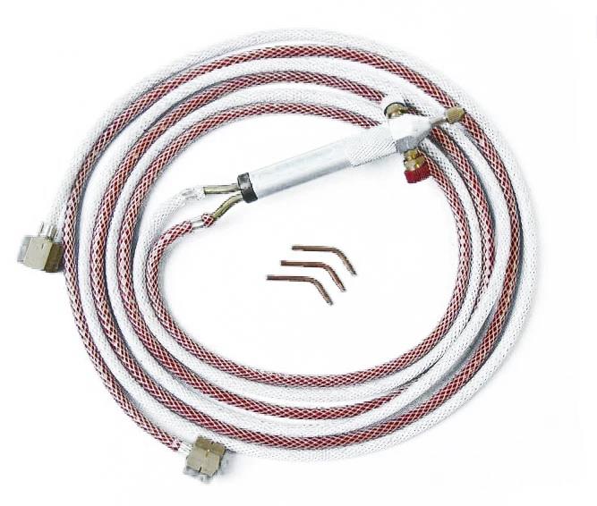 MICRO WELDING AND SOLDERING KIT AD/O2 INCL. WELDING ATTACHMENT NO. 1/3/5, HANDLE AND 2 METER HOSE