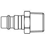 SERIES:25 INSERT NIPPLE 1/8 MALE THREAD (LAYGRIS NO. 9087 25 10)