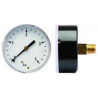 PRESSURE GAUGE 106004 BRASS 63MM -1-0 BAR A.A. G1/4 CLASS 2.5