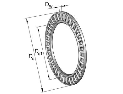 NEEDLE BEARING AXK 0414 TN