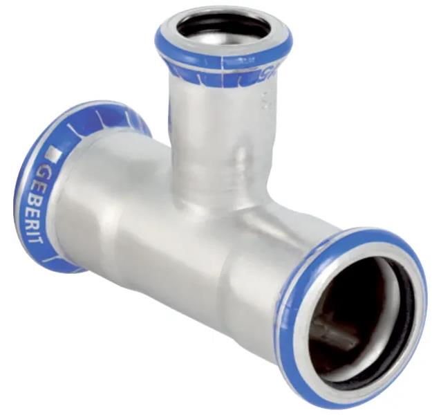 Mapress 316 Stainless Steel Reducing T-Fitting 22-12-22