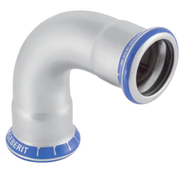 Mapress 316 stainless steel 90° elbow, 12 mm
