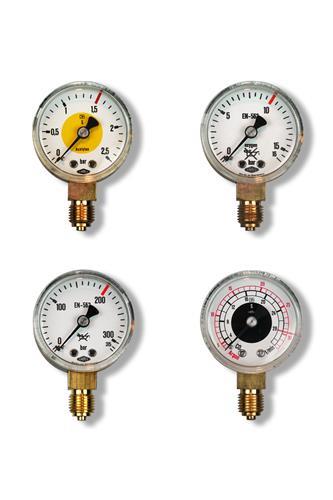 PRESSURE GAUGE Ø50 ACETYLENE 0-1.5/2.5 BAR G1/4