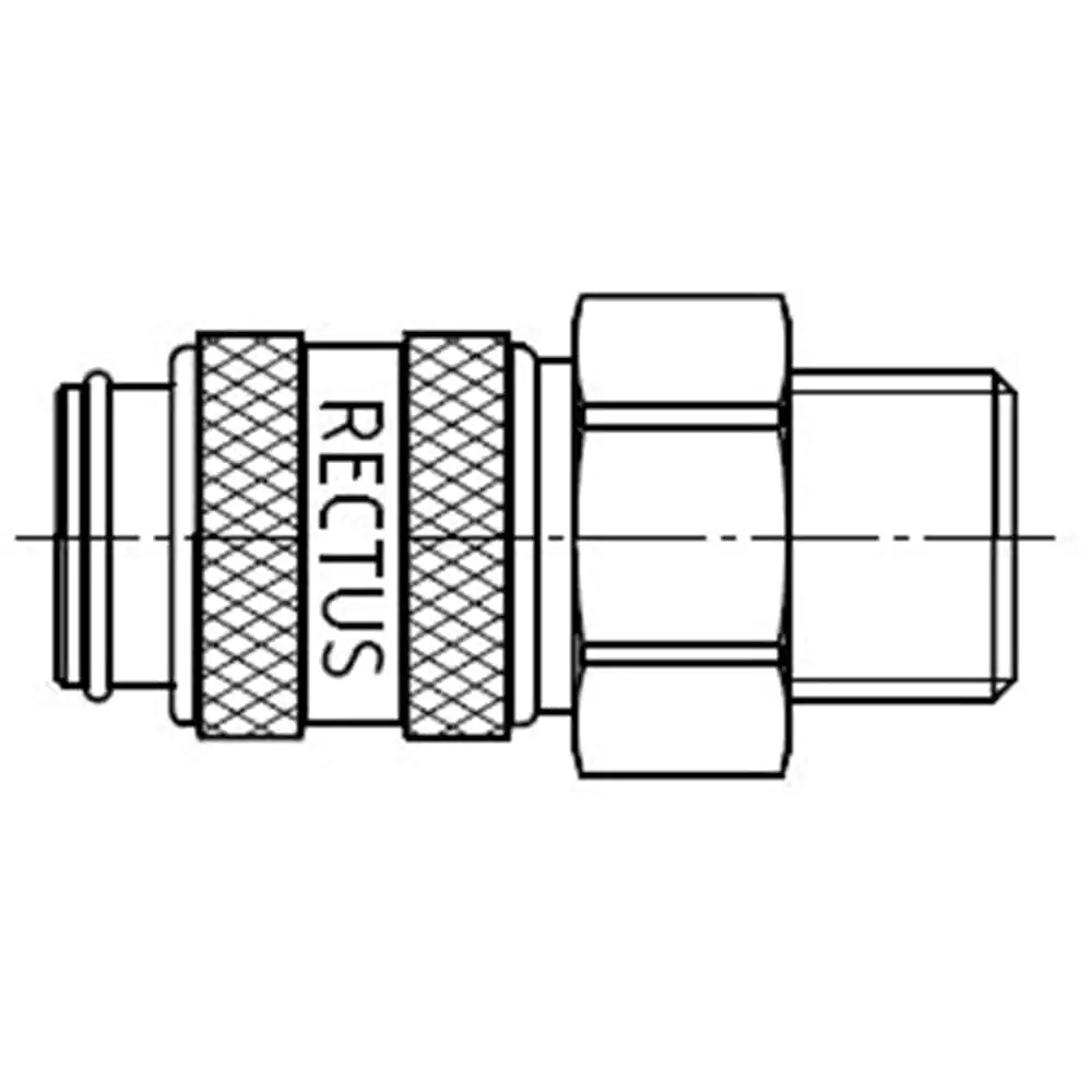 SERIES:21 COUPLING G1/4 MALE BSPP FKM SS