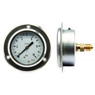 PRESSURE GAUGE 107216 BRASS 63MM 0-10 BAR A.A. G1/4" FILLED CLASS 1.6