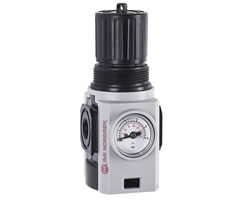 Excelon Plus reverse-flow regulator, G3/8", 0.3-4 bar, integrated gauge