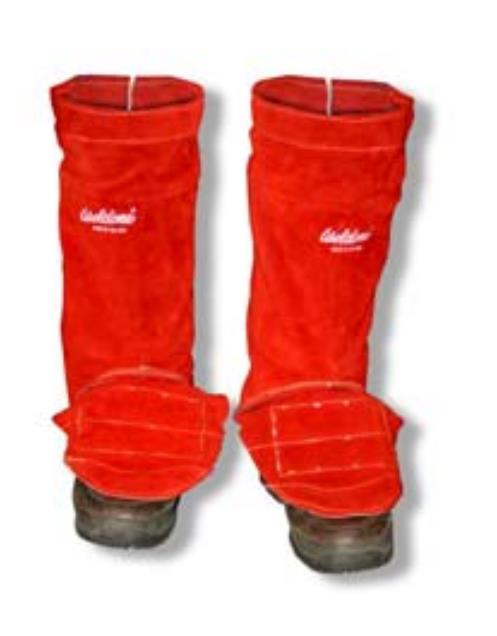leather leg caps per pair *outstanding item*.