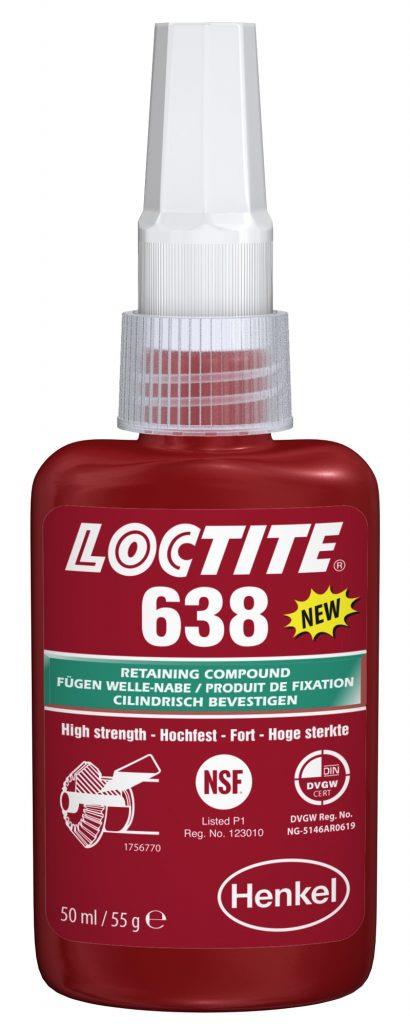 LOCTITE 638-50ML GLUE V CYLINDRICAL FIX. HIGH STRENGTH