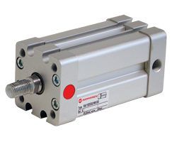 ISO compact single acting cylinder, 40mm diameter, 25mm stroke