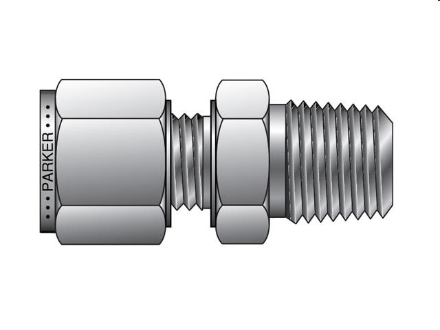 A-LOK SCREW-IN COUPLING 6X1/2 NPT ( SS-6M0-1-8 )
