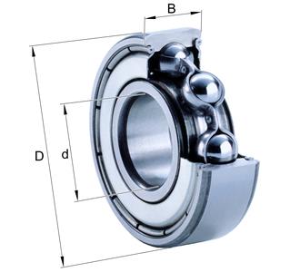 6202-2ZR BALL BEARING