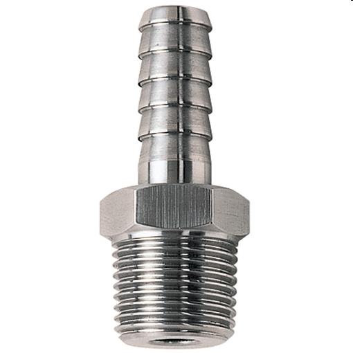 STAINLESS STEEL316 HOSE BARB 1/4 BSP X 9MM