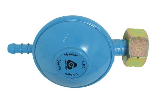 PRESSURE REGULATOR PROPANE SAUCER 30MB WITH TULLE