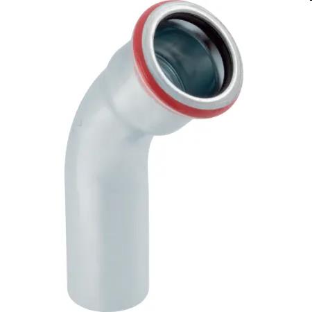 Mapress Carbon Steel 45° Elbow, 54 mm Spigot-Socket