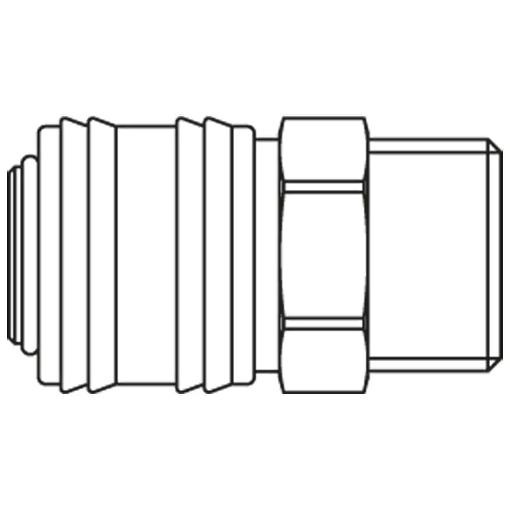 SERIES:26 QUICK COUPLING 1/4" EXTERNAL THREAD