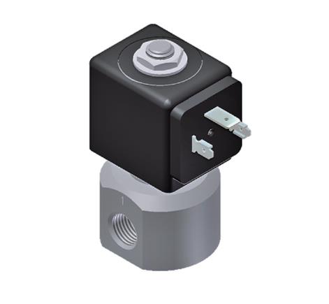 2/2 SOLENOID VALVE FOR HOT WATER AND STEAM, STAINLESS STEEL | 1/4" BSP | NC