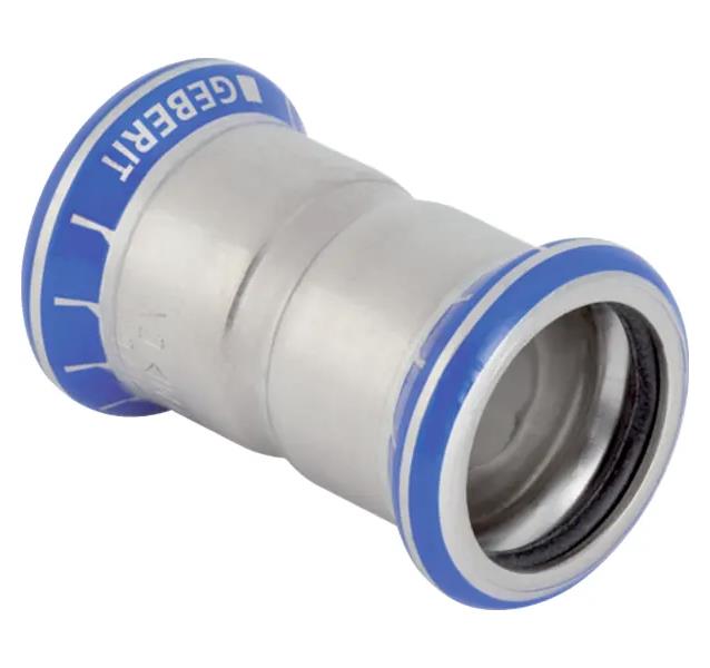 Mapress 316 stainless steel socket, 22 mm