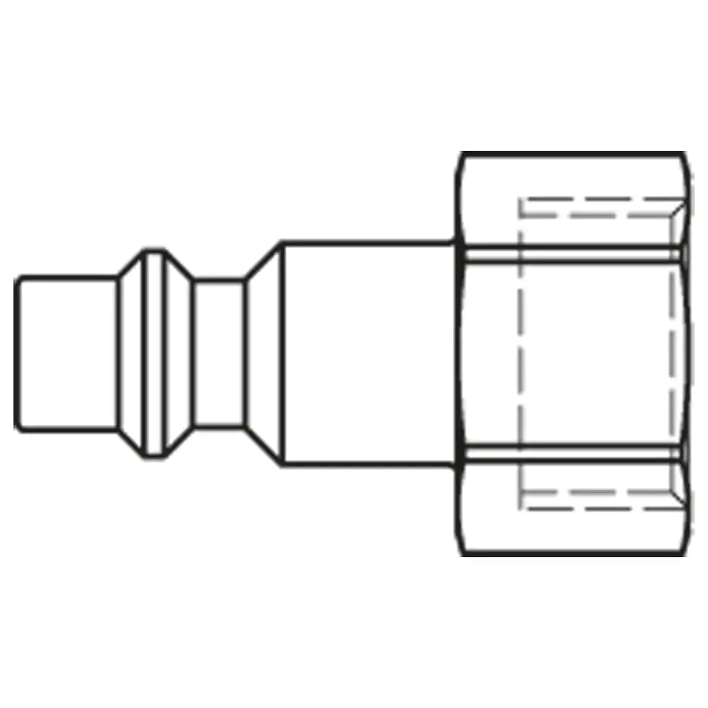 SERIES:23 PLUG-IN NIPPLE 1/4 FEMALE THREAD (LAYGRIS NO. 9086 23 13)