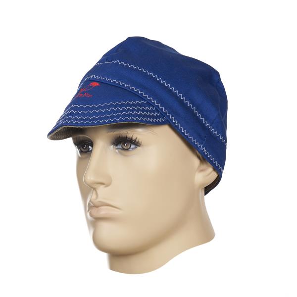 WELDING CAP FR-BLUE CAP SIZE 7 1/2 FLAME RETARDANT FABRIC