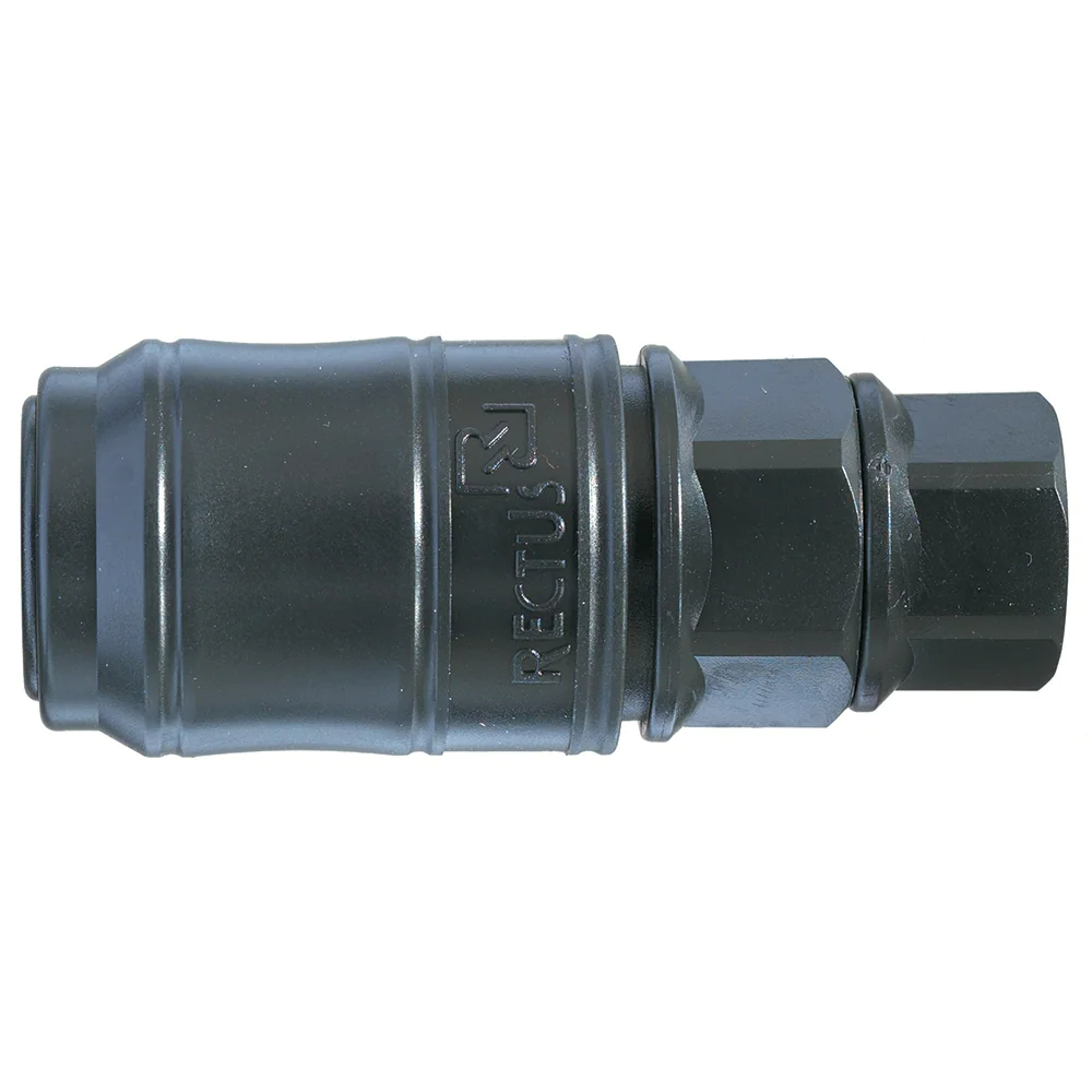 SERIES:48 THERMOPLASTIC COUPLING 3/8 FEMALE BSPP FKM POM